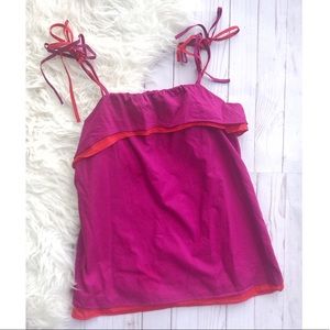 Thakoon Double Layer tie tank top